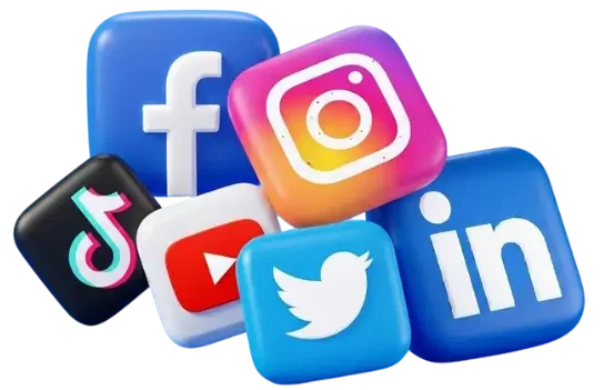 Illustration of social media strategy and analytics